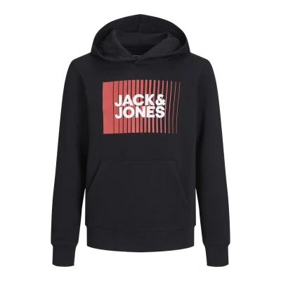 Abbildung von Jack &amp; Jones Junior Jjecorp LOGO PLAY Kapuzenpullover für Kinder, Größe: 116, Black