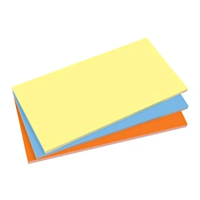 Abbildung von SIGEL MU135 Static Notes, elektrostatisch haftend, keine Klebstoff Rückstände, grün, weiß, pink, 20x10 cm, 3 Blocks à 100 Blatt