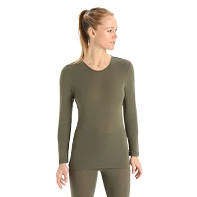 Abbildung von Icebreaker Kleidung, Schuhe und Schmuck 175 Everyday Cold Weather Base Layer Thermal Long Sleeve Crewneck T Shirt, Loden Green, M