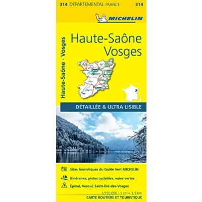 Abbildung von Michelin Vogesen: Straßen und Tourismuskarte 1:150.000 (MICHELIN Localkarten)