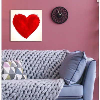 Abbildung von queence Leinwandbild »Danika«, Herz Herzbilder, (1 St.), Rotes Herz, Bild mit Wandbild, Deko