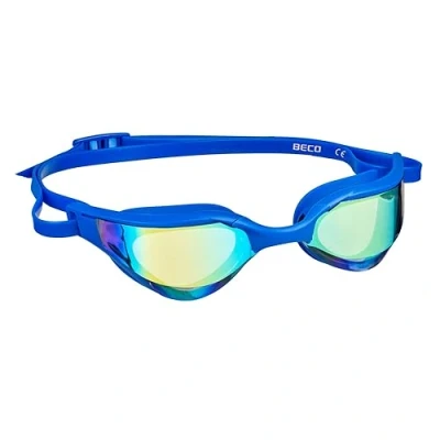 Abbildung von BECO Schwimmbrille CADIZ MIRROR Antibeschlag und UV Schutzspiegel Unisex Taucherbrille Erwachsene Sport in Blau