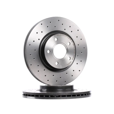 Abbildung von BREMBO XTRA LINE 09.9468.1X Bremsscheibe 300 25 5 gelocht/innenbel. beschichtet FORD: Focus 3 Turnier, 3, 2, VOLVO: C30, C70 2 Cabriolet