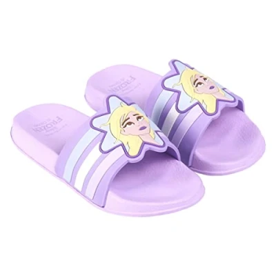 Abbildung von CERDÁ LIFE&#039;S LITTLE MOMENTS Kinder Pantoletten Mädchen mit Motiven von Eiskönigin 2 Bedruckt Sandalen Sommer Eva Sohle Offizielle Lizenz Disney, Lila, 31 EU