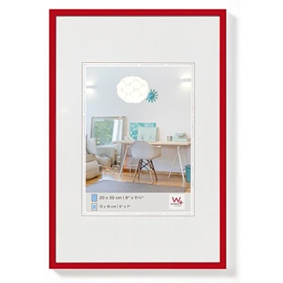 Abbildung von walther design Bilderrahmen rot 50 x 60 cm New Lifestyle Kunststoffrahmen KV060R