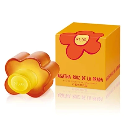 Abbildung von Agatha Ruiz de la Prada Perfumes Flor, Eau Toilette für Damen Langanhaltend Frischer, junger und moderner Duft Fruchtige blumige Noten Ideal tagsüber 50 ml