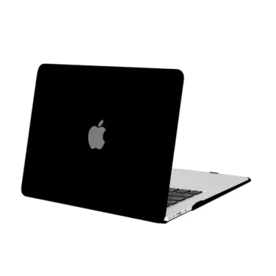Abbildung von MOSISO Hülle Kompatibel mit MacBook Air 13 Zoll (Modelle: A1466/A1369, Ältere Version 2010 2017 Freigabe), Schützende Plastik Hartschale Schutzhülle Case, Schwarz