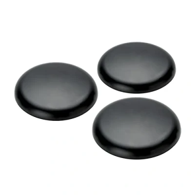 Abbildung von Extra Flache Abdeckung 3 Stück Verteilerdose PVC schwarz Baldachin Deckendose Abschluss