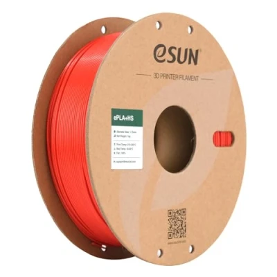 Abbildung von eSUN PLA+ Filament 1.75mm, PLA+HS Hochgeschwindigkeitsdruck 3D Drucker Maßgenauigkeit +/ 0.03mm, 1KG Spule (2.2 LBS) Speedy PLA Plus für High Speed Drucker,Rot