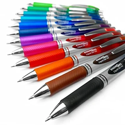 Abbildung von Pentel Energel XM BL77 Tintenroller, einziehbar, 0,7 mm Spitze, 12 Farben