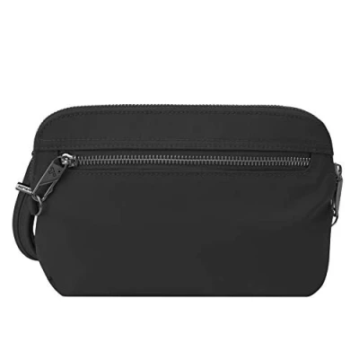 Abbildung von Travelon Women&#039;s Anti Theft Tailored Convertible Crossbody Clutch, Onyx, One Size