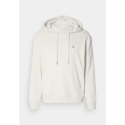 Abbildung von Calvin Klein Jeans Monogram Hoodie Sweatshirt, Herren, Größe: Large, Chalk