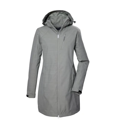 Abbildung von Killtec Softshellparka »KOS 57 WMN SFTSHLL PRK«, Wasserabweisender, atmungsaktiver Parka mit abnehmbarer Kapuze