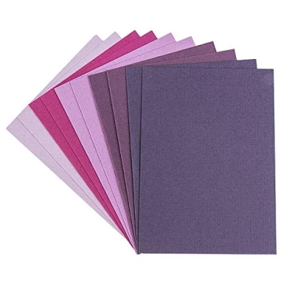 Abbildung von Ideen mit Herz Grußkarten Set 10 farbige Karten &amp; weiße Umschläge Leinen Optik bunt neutral ideal für liebe Glückwünsche zum Geburtstag, Hochzeit (Beerentöne, Din B6 16,5 x 11,5 cm)