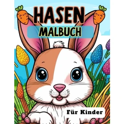 Abbildung von Hasen Malbuch für Kinder: Rabbit coloring book , Spaß Bunny Aktivität Buch Kinder Jungen und Mädchen, einfach, Cute Häschen Färbung Seiten lustig kaninchen