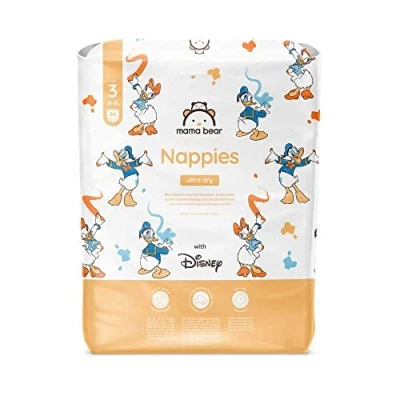 Abbildung von Amazon Marke: Mama Bear Disney Ultra Dry Windeln, Größe 3 (4 9 kg), weiß, 86 Stück, 1er Pacl