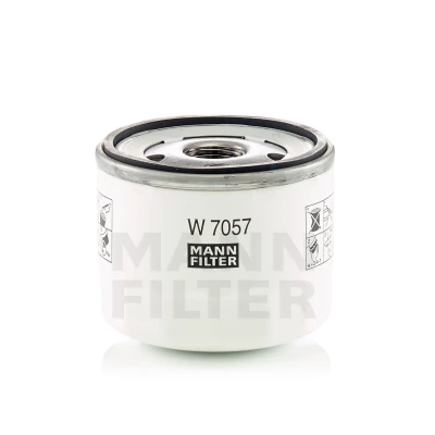Abbildung von MANN FILTER W 7057 Ölfilter 3/4 16 UNF 1B mit einem Rücklaufsperrventil, Überdruckventil Anschraubfilter FORD: Focus Mk4 Turnier, Puma Off Road