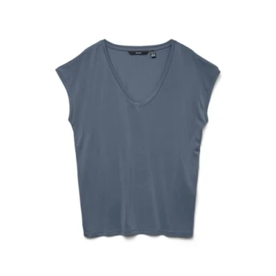 Abbildung von Vero Moda Vmfilli SS Vneck GA NOOS Tshirt basic, Damen, Größe: XS, China blue