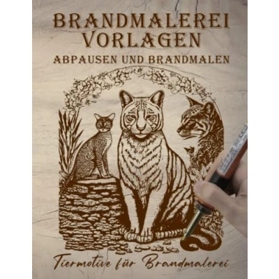 Abbildung von Brandmalerei Vorlagen: Abpausen und Brandmalen, Tiermotive für
