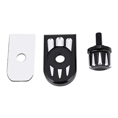 Abbildung von Motorrad Sitzbank Schraube,KIMISS Aluminium Sitzschraube Lasche Schraubmontage Knopfabdeckung(C)
