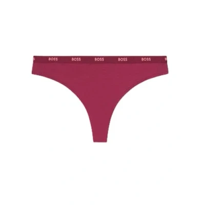 Abbildung von BOSS Thong String, Damen, Größe: XS, Dark purple