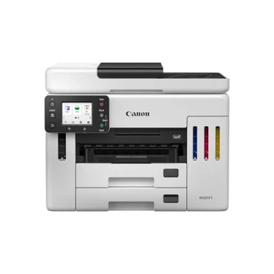 Abbildung von Canon MAXIFY GX7150 kompakter Büro Drucker Farbdrucker &amp; Scanner All in One WLAN MegaTank Tintenstrahldrucker mit Kopierer Wi Fi, Ethernet USB Anschluss