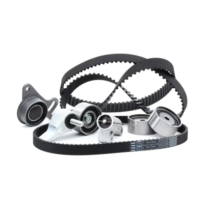 Abbildung von SKF VKMA 95976 Zahnriemensatz 154 mit Spanndämpfer, Spannrolle abgerundetem Zahnprofil MITSUBISHI: L200 / Triton IV Pickup kfzteile, mister auto,
