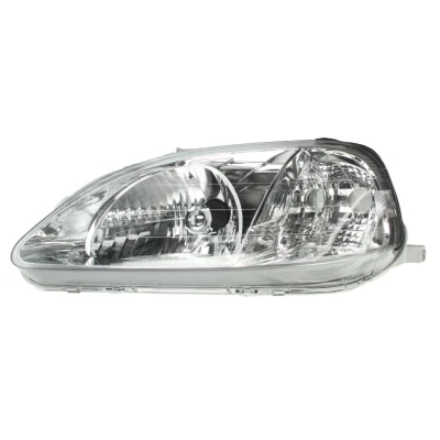Abbildung von VAN WEZEL 2547961 Scheinwerfer links H4 glasklar für Rechtsverkehr ohne Stellmotor LWR P43t HONDA: CIVIC 6 Stufenheck