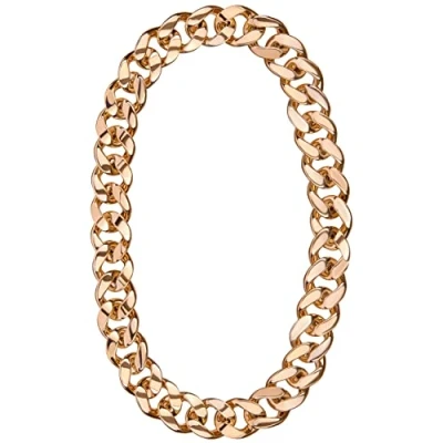 Abbildung von Balinco EXTREM DICKE GOLDKETTE Rapper Gold Goldene Gangster Kette satter Goldlook perfekt zum Protzen beim Karneval &amp; Fasching