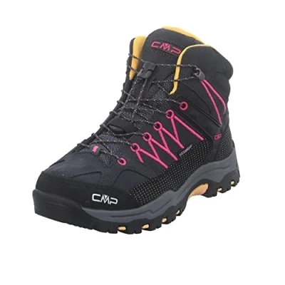 Abbildung von CMP Rigel MID Trekking WP Unisex Alpin/Bergstiefel antracitebouganville für Kinder, Größe: 34, Antracite bouganville Leder und textil
