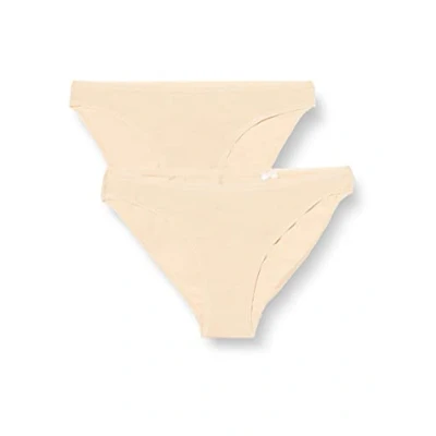Abbildung von Schiesser 2PACK SLIP Organic Cotton 95/5 Slip, Damen, Größe: 42, Sand