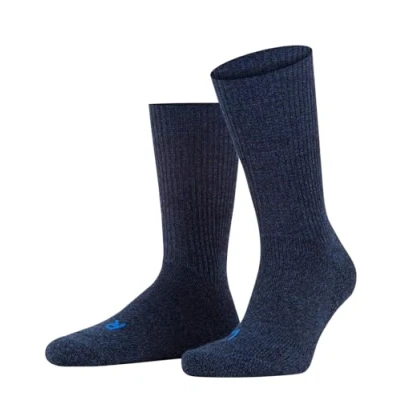 Abbildung von FALKE Unisex Socken Walkie Ergo U SO Wolle Funktionsmaterial einfarbig 1 Paar, Blau (Jeans 6670), 46 48