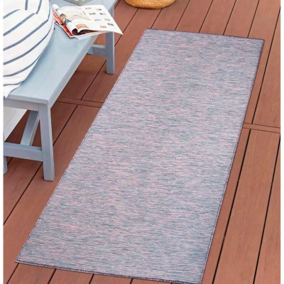 Abbildung von Carpet City Outdoorteppich »PALM 2778« rechteckig 5 mm Höhe Läufer, Wetterfest &amp; UV beständig, für Balkon, Terrasse, Küche, flach