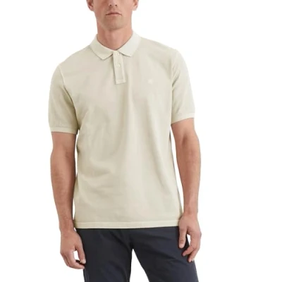 Abbildung von Marc O&#039;Polo Short Sleeve Slits AT HEM Poloshirt, Herren, Größe: Small, Gray silk