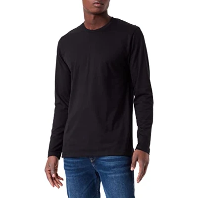 Abbildung von Trigema Herren 636501 Langarmshirt, Schwarz, M EU