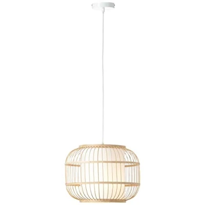 Abbildung von BRILLIANT Bones Pendelleuchte 40cm natur/weiß Innenleuchten,Pendelleuchten 1x A60, E27, 40W, geeignet für Normallampen (nicht enthalten) In der Höhe einstellbar/Kabel kürzbar