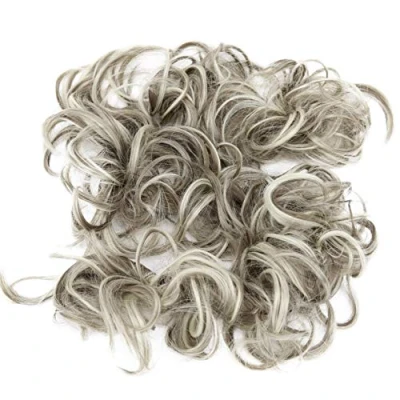 Abbildung von CAISHA XXL Haarteil Haargummi Hochsteckfrisuren Voluminös Gelockt Unordentlich Dutt Dunkelblond Mix HW38