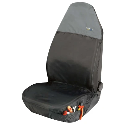 Abbildung von WALSER 12067 Sitzschoner vorne schwarz/grau AUDI: A6 C7 Avant, A4 B9 OPEL: Corsa D Hatchback, VOLKSWAGEN: Sharan I