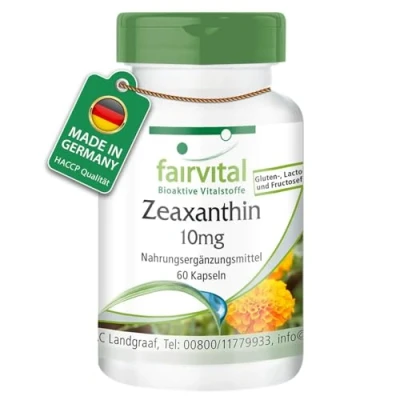 Abbildung von Fairvital Zeaxanthin Kapseln 10mg 60 HOCHDOSIERT VEGAN
