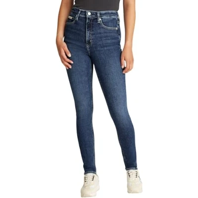 Abbildung von Calvin Klein Jeans HIGH RISE Skinny Fit, Damen, Größe: 25x32, Denim dark