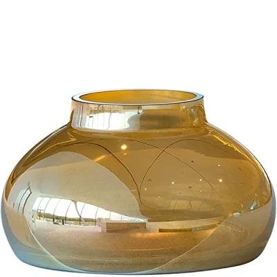 Abbildung von LEONARDO HOME 018649 POESIA Vase 9,3 cm gold, Glas