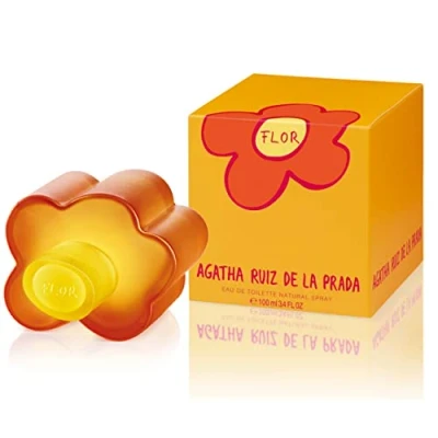 Abbildung von Agatha Ruiz de la Prada Perfumes Flor, Eau Toilette für Damen Langanhaltend Frischer, verspielter und junger Duft Fruchtige blumige Noten Ideal tagsüber 100 ml