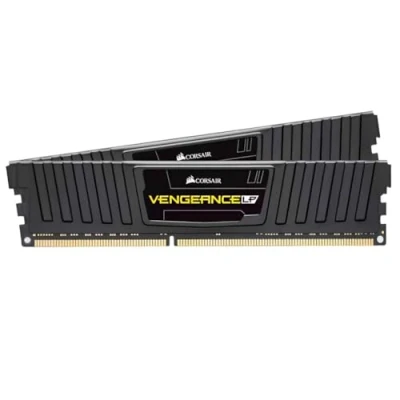 Abbildung von Corsair CML16GX3M2A1600C9 Vengeance Low Profile 16GB (2x8GB) DDR3 1600 Mhz CL 9 XMP Performance Desktop Memory Schwarz, 16GB(2x8GB)
