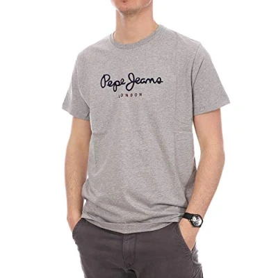 Abbildung von Pepe Jeans EGGO Tshirt print, Herren, Größe: Small, Grey melange
