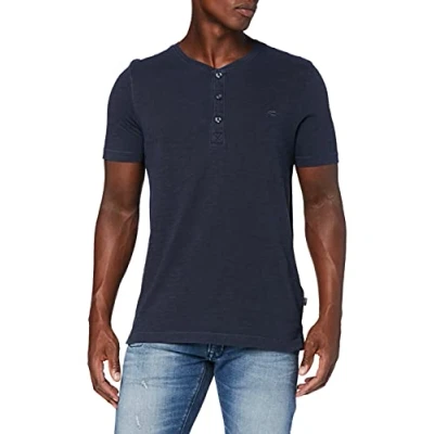 Abbildung von camel active 1/2 ARM Tshirt basic, Herren, Größe: Medium, Blue