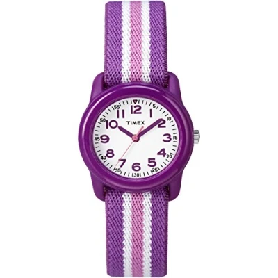 Abbildung von TIMEX TIME MACHINES 29mm Lila Gestreiftes Elastisches Material Kinderuhr TW7C06100