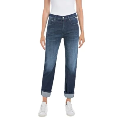 Abbildung von Replay Damen Jeans Maijke Straight Fit, Dark Blue 007 (Blau), 28W / 30L