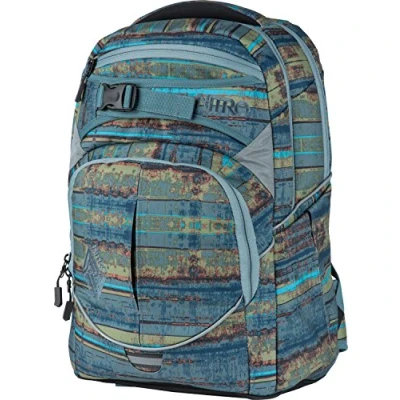 Abbildung von Nitro Superhero Schulrucksack, Rucksack, abnehmbarer Hüftgurt, robuste Bodenplatte, Thermotasche, 30 L