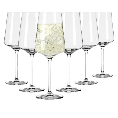 Abbildung von RITZENHOFF 6301002 Weißweinglas 400 ml Serie Lichtweiss 6 Stück im Geschenk Set stilvoll modern Made in Germany