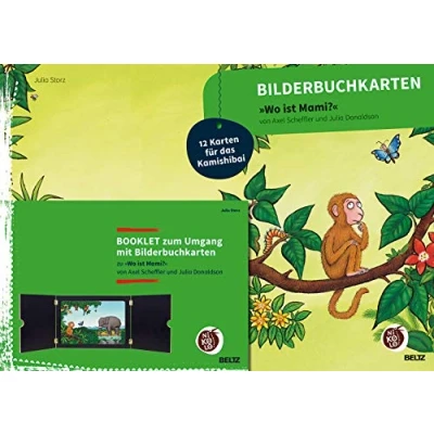 Abbildung von Bilderbuchkarten »Wo ist Mami?« von Axel Scheffler und Julia Donaldson: 12 Karten für das Kamishibai, mit Booklet (Beltz Nikolo)